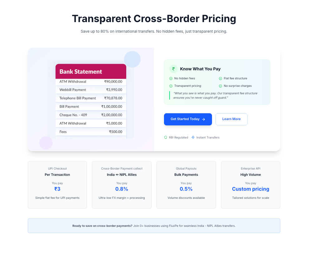 FluxPe - Cross-Border UPI Payments screenshot