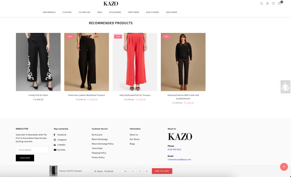 KAZO - Premium Fashion Retail screenshot