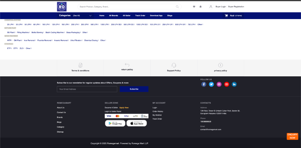 ROmegaMart - B2B Water Purification screenshot